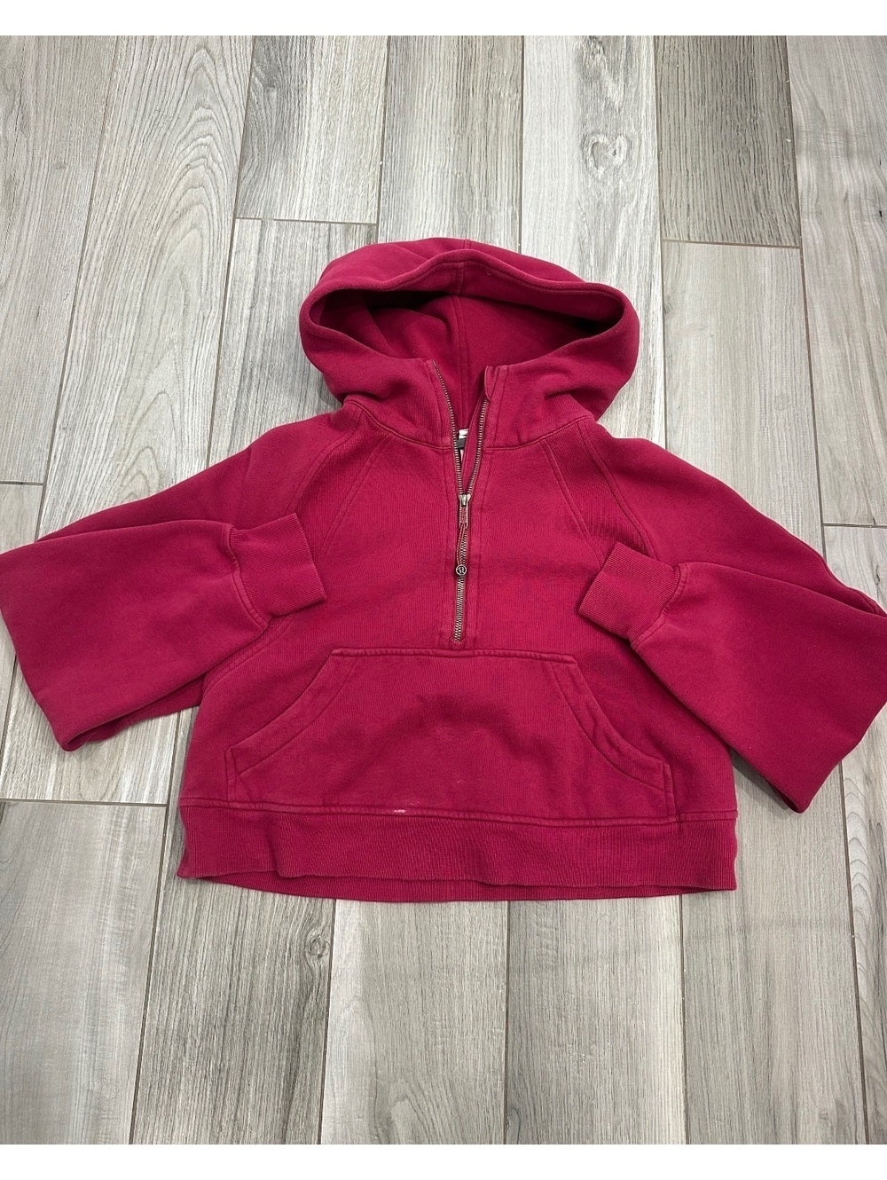 Lululemon Pink Half Zip Hoodie Sweatshirt XS/S